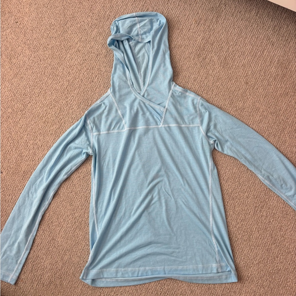 Light Blue Long Sleeve with a hood